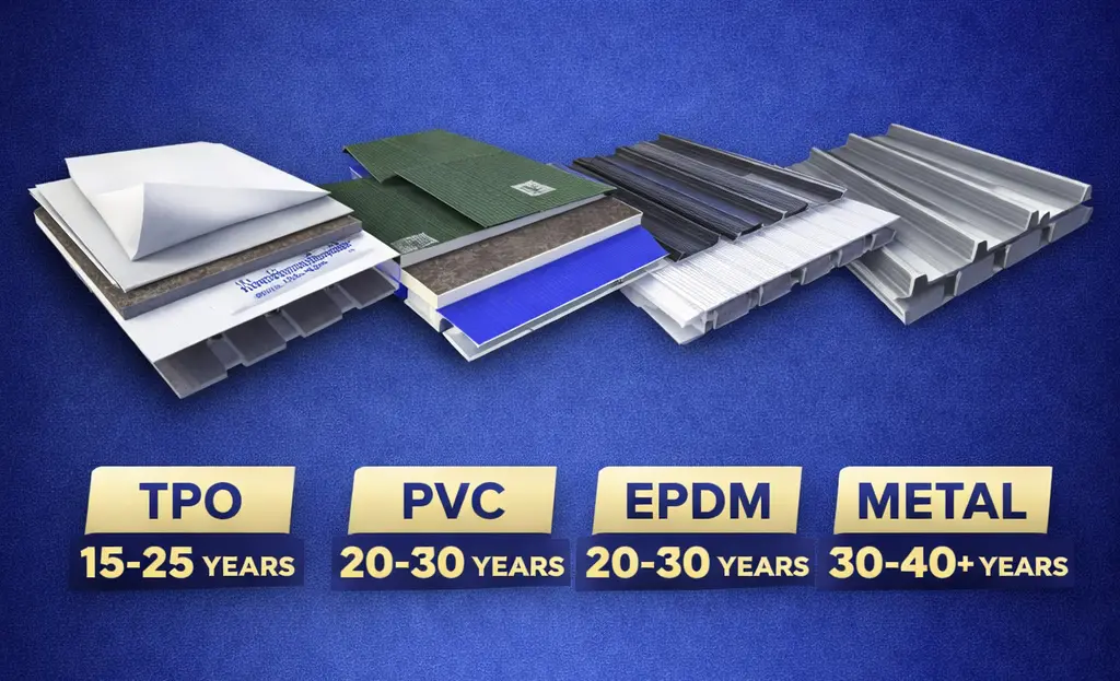 How Long Does a Commercial Roof Last? ( Simple Guide for Business Owners)